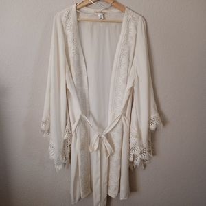 BHLDN Ivory Robe L